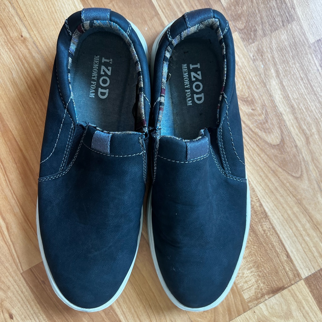 Izod Navy Slip-On Shoes